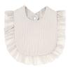 Ruffled Pure Cotton Baby Bibs with Lace Trim