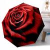 Ombrello Automatico da Esterno con Fantasia di Rose in Fiore Design Retrattile con 8 Stecche Resistenza Leggero Regalo Perfetto per Amici Familiari