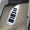 ABS Silver For Toyota Land Cruiser Prado FJ150 150 2010-2019 Central Control Panel Sticker Inner Handle Cover Accessories