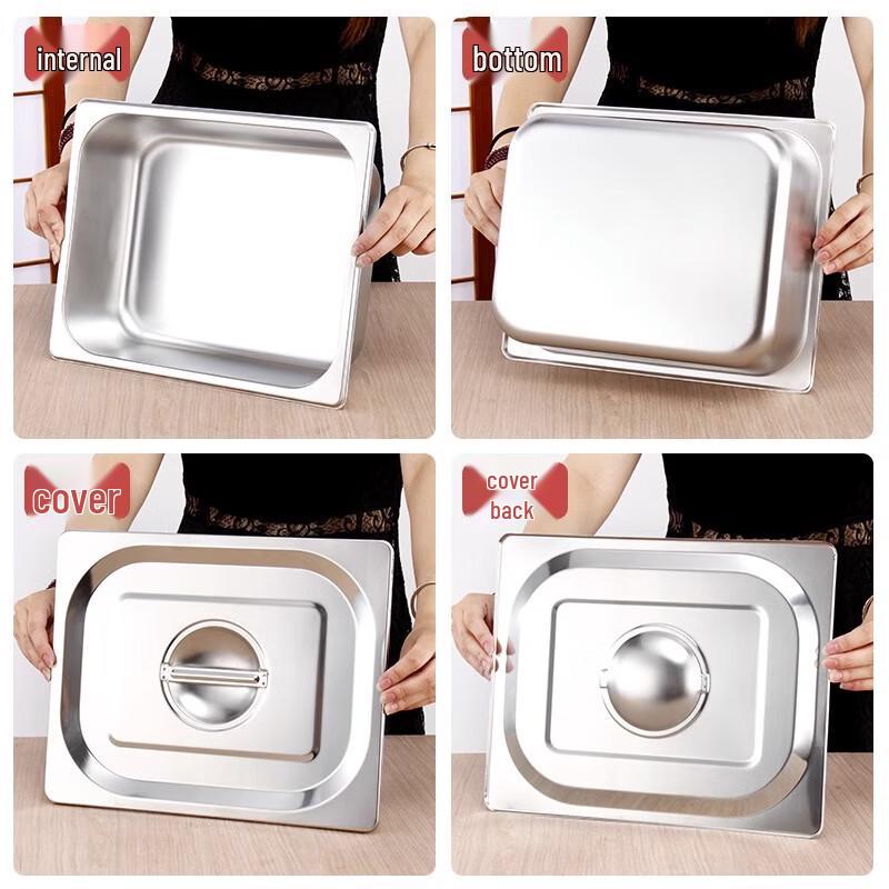 Homeglen 201 Stainless Steel Gastronorm Buffet Food Pan