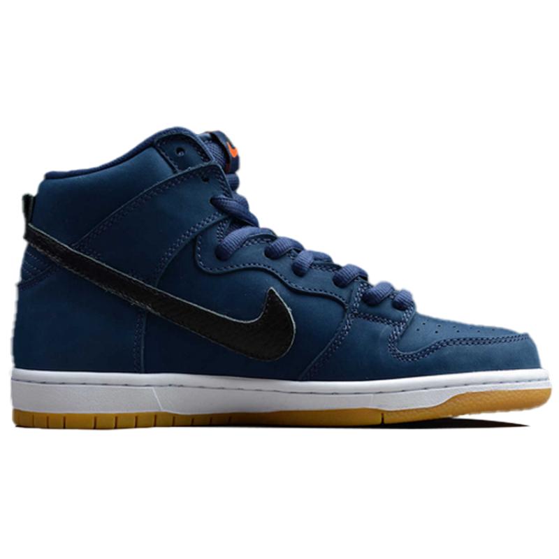 Nike Sb Dunk High Orange Label Midnight Navy Skateboard Shoes CI2692-401