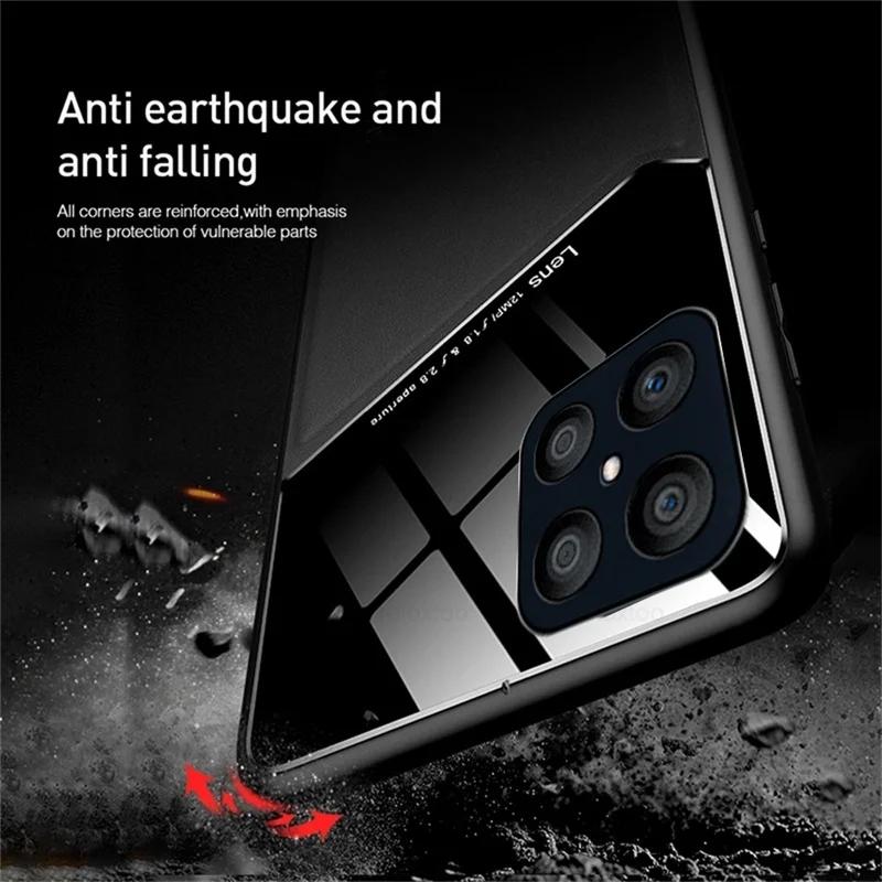 Car Magnetic Leather Phone Case for Honor X7C X7A X7B X8A X8B X9A X9B X6 X7 X8 X9 4G 5G TPU+PC Shockproof Protector Armor Cover