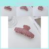 Vintage Plaid Series Red And White Hair Clamps For Women Handmade Pvc Fashion Accessories