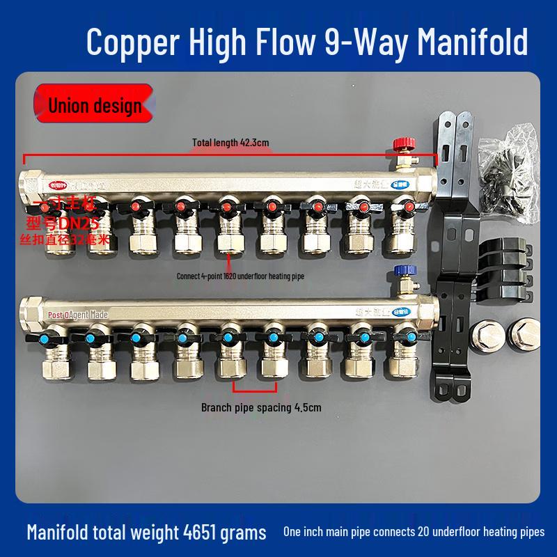 Tie Muyun Copper Floor Heating Manifold
