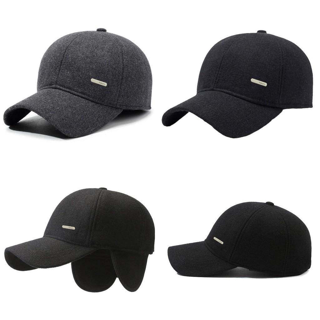 Winter Baseball Cap With Warm Ear Coverage Adjustable Cotton For Ins Fashion Lovers