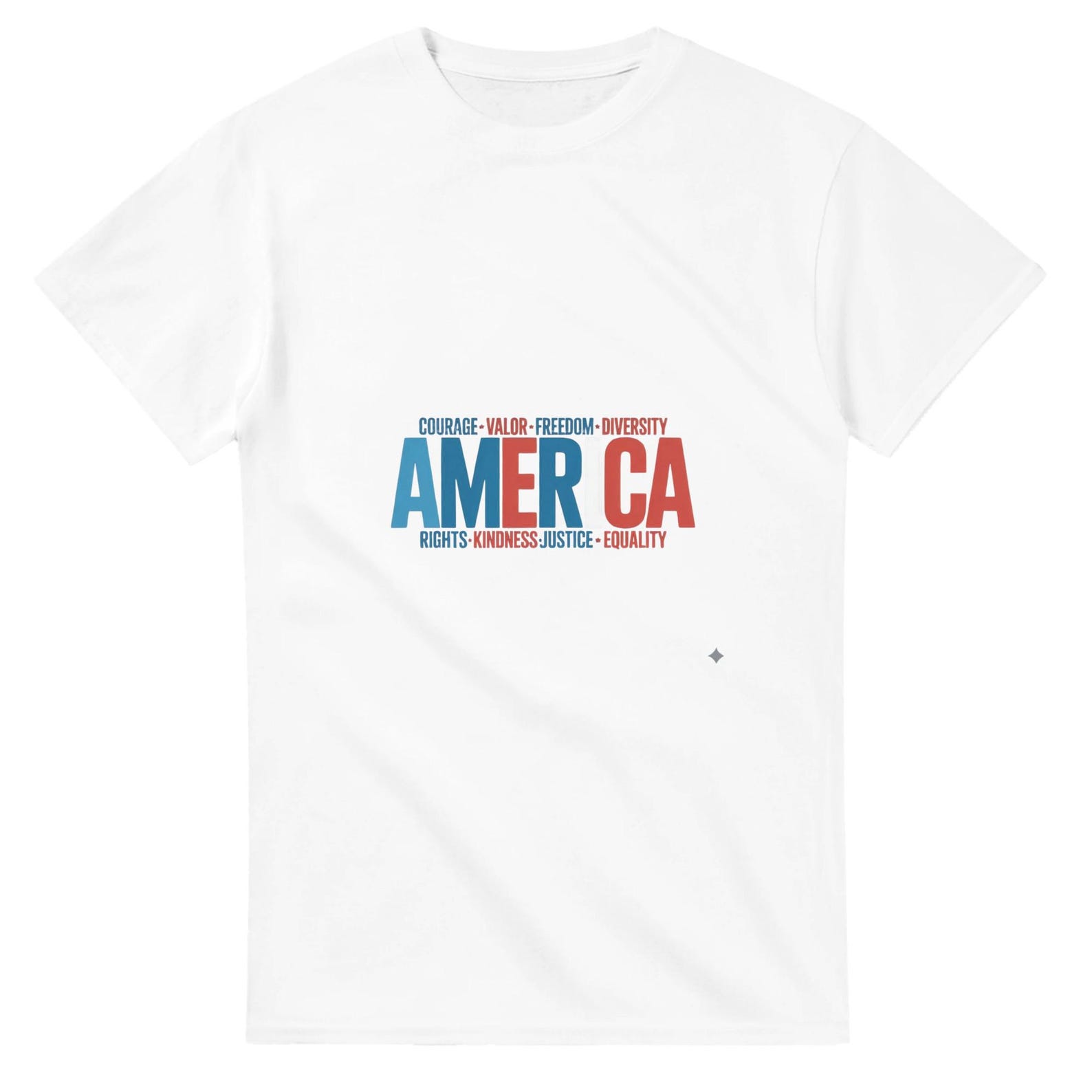 America 4th of July Heavyweight Unisex Crewneck T shirt | Gildan® 5000 4XL