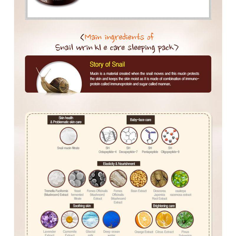 MIZON - Snail Wrinkle Care Sleeping Pack