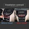 Red Carbon Fiber Navigation screen Trim Sticker For Nissan Pathfinder 13-18