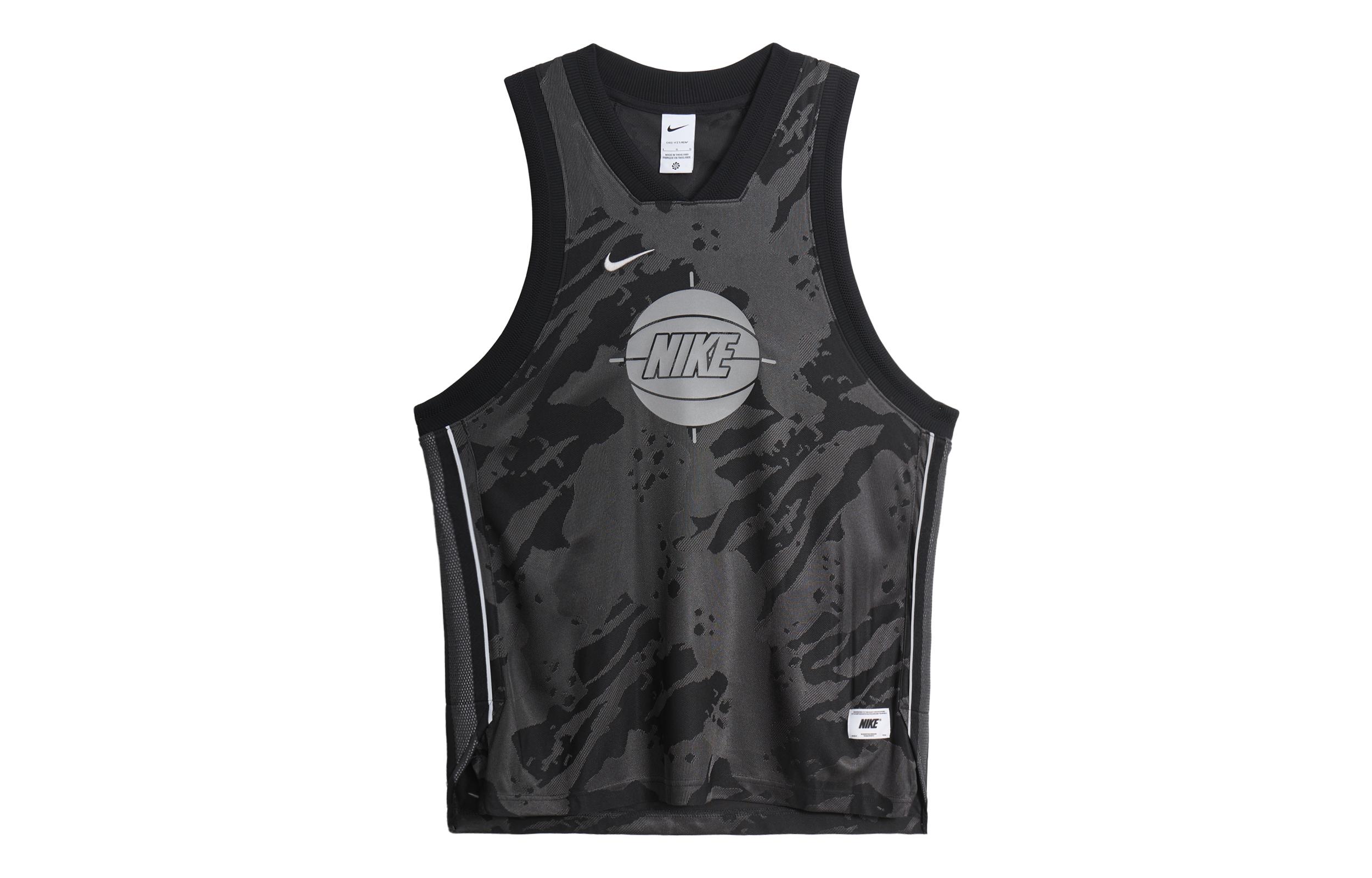 

Nike Dri Fit Basketball Jerseys Men s Black Moderate DX0258-010 L