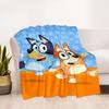Bluey Bingo Adventure Blanket Ultra-Soft Suitable for Seaside Couch Livingroom for All Occasions Modern Ideal Gift for Friends Family Couples Picnic