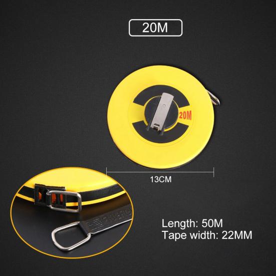20/30/50m Taşınabilir Metrik Yumuşak Bant Metre Geri Çekilebilir Cetvel Ölçüm Aracı