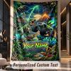 Monster Truck (68) Theme Custom Tapestry Personalized Custom Name Text Wall Hanging Tapestry Home Decor Background Cloth