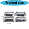 Vehicle Outside Door Handle Set, 4pcs Replacement Pulls for FJ80 LX450 1990-1998 Exterior Door-Opening Operation