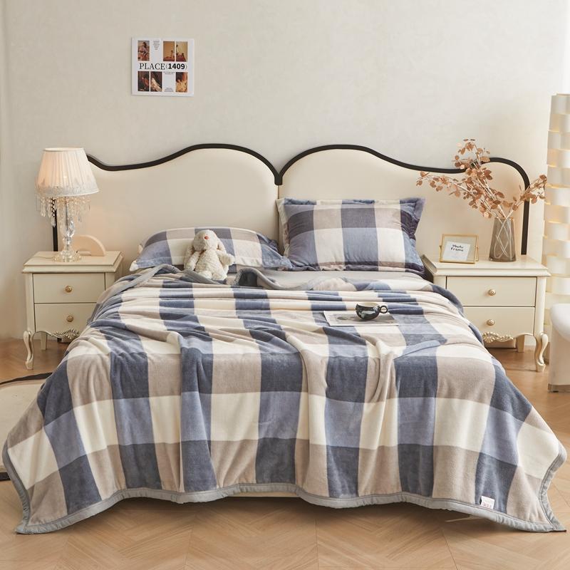 Lightweight Soft Flannel Blanket With Leaf Print Warm Plush Bedspread Milk Velvet Throw Blankets For Sofa Bed Home Bedding Cover