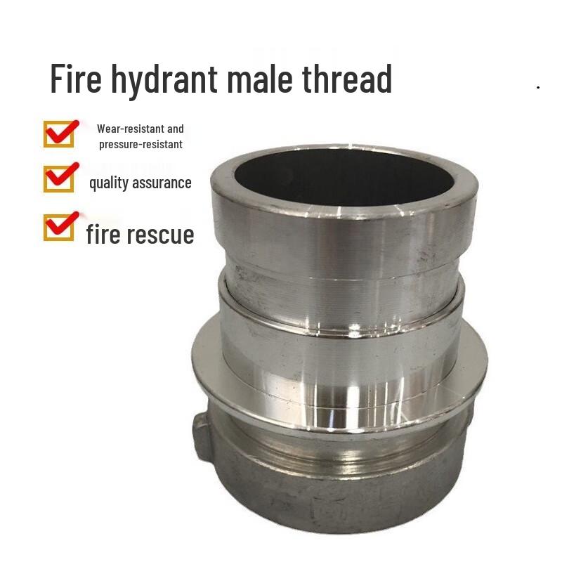 3-inch Aluminum Fire Hose Quick Connect Male Nozzle Adapter