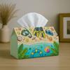 1pc Summer-Themed Decor Featuring a Modern Tropical Beach Tissue Box Designed with a Snorkel Camera And Coconut, Serving As a Napkin Storage Organizer