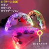 Leiasnow Illuminated Tambourines, Set of 3, LED, Karaoke, Party Supplies, Musical Instrument (Rainbow Colors, Set of 3)