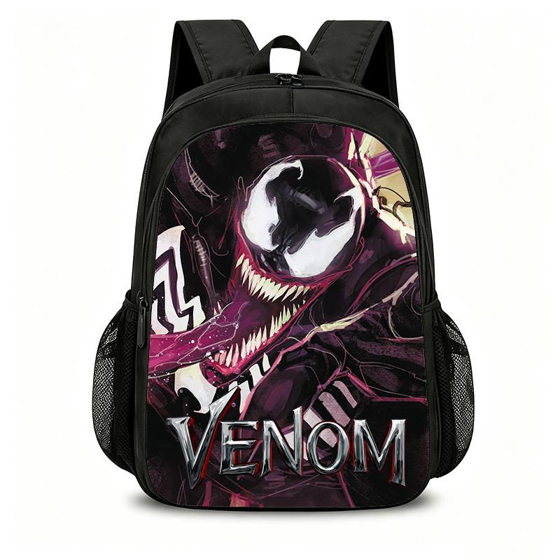 Venom School Double Layered Backpack Fashion Schoolbag Backpack Kids Gift Practical Multifunctional