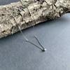 Silver Necklace with Cubic Zirconia, Product Weight 2.14 G (2160915)