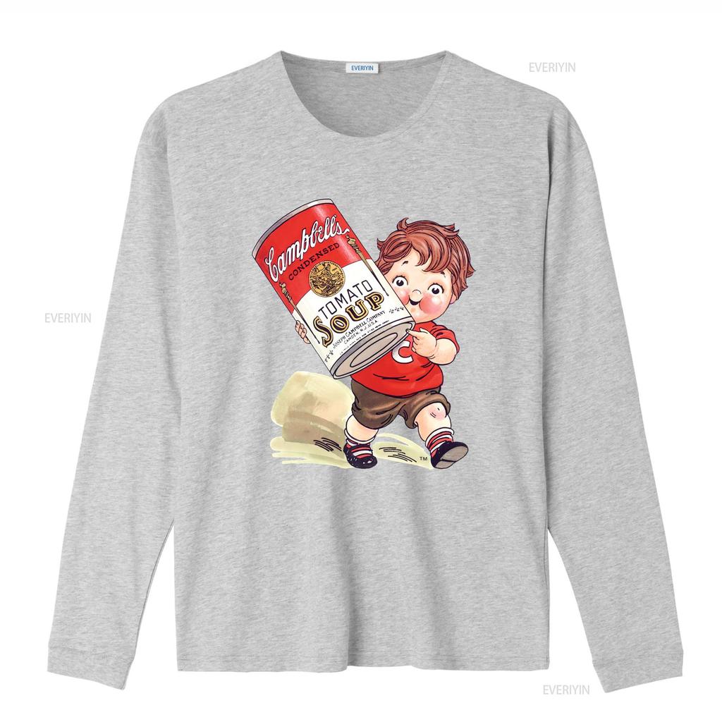 Campbell Suppe Kinderessen Maskottchen T-Shirt vintage Gewaschen Grafik Bequem Stilvoll Dehnbar Weich Herren Designer Kleidung Lässig