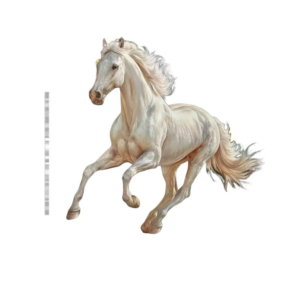 

Golden Horse Christmas Hanging Pendant 2D Flat Car Rearview Mirror Pendant Navidad Decor 16