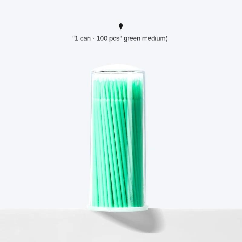 100PCS Lot Disposable Eyelash Brushes Swab Microbrushes Eyelash Extension Removal Applicators