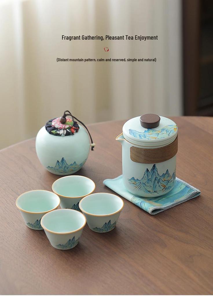 Thousand Miles Tea Set: Chinese Cultural & Creative Business Gifts