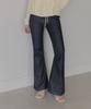 Teuwi Poca Raw Semi-Bootcut Long Denim Pants