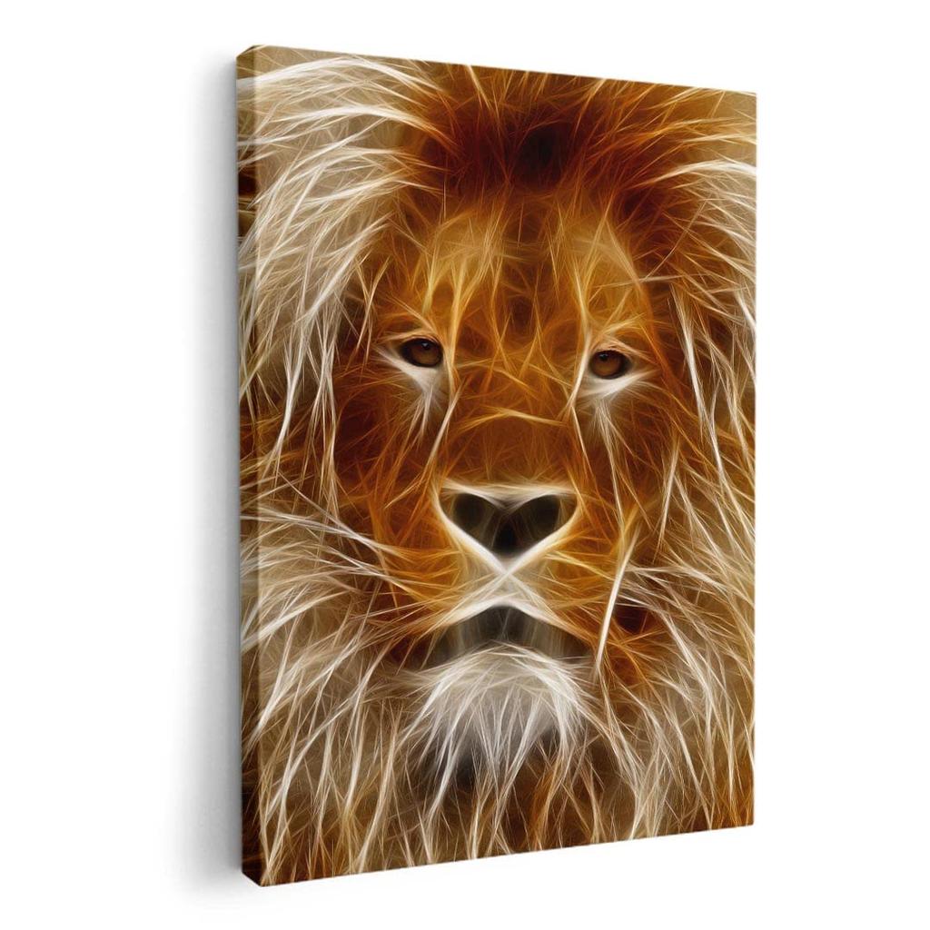 Art 420mm x Wall Wooden Stylish Interior Animal Panel, Painting, Decoration, igsticker, 297mm, A3, Photo, Hanging, Frame, Decor, 023525, Lion,