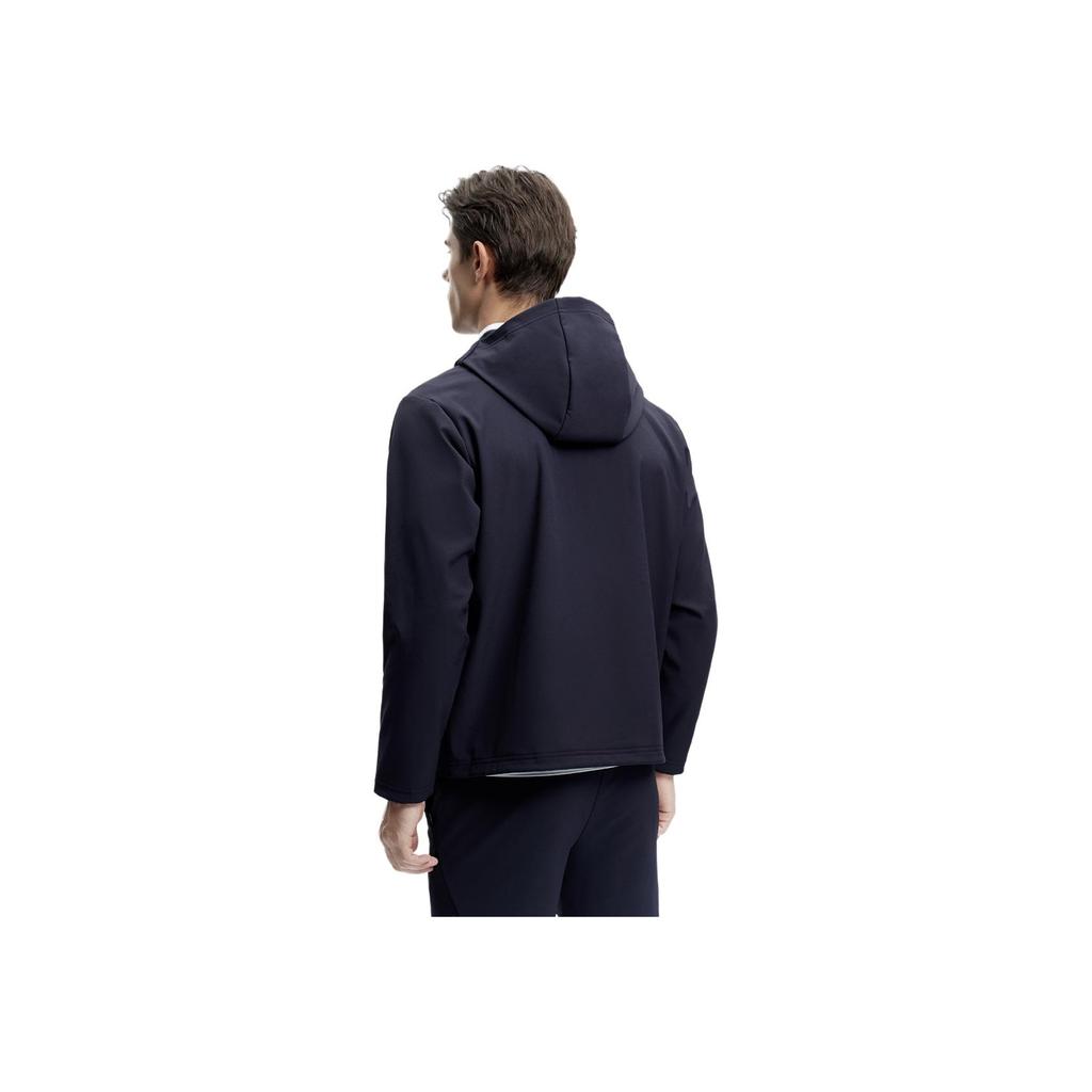 FILA Solid Color Hooded Fitness Woven Jacket Men jackets Royal-Blue A11M411712F-NV