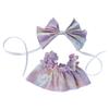 Niannyyhouse 10cm, 15cm, 20cm Plush Clothes, Fruit Pattern Headwear, Dress, Dress-Up, Cotton Doll Accessories (A5, 10cm)