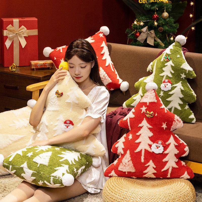 Cartoon Christmas Tree Pillow Plush Toy Doll Christmas Tree Doll Home Pillow Doll Christmas Gift