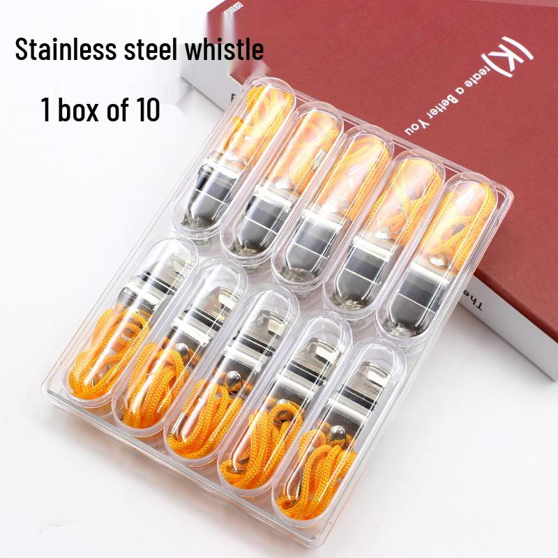 Referee Stainless Steel Whistle for Outdoor Sports and Coaching