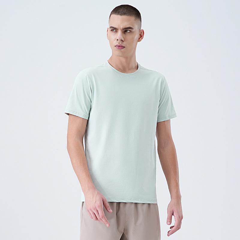 Men s Cool-Feel Short-Sleeved T-Shirt New Summer Style Outdoor Sports Crew Neck Top 3XL