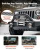 Electric Winch, 5400 kg Load Capacity, 12V DC Truck Winch with 9.1 mm x 26 m Steel Rope, Wireless & Wired Remote Control, Suitable for Towing SUV Jeep