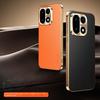 For OnePlus 15 15R Electroplated Litchi Texture Full-Coverage Lens Protection Anti-Fingerprint Phone Case