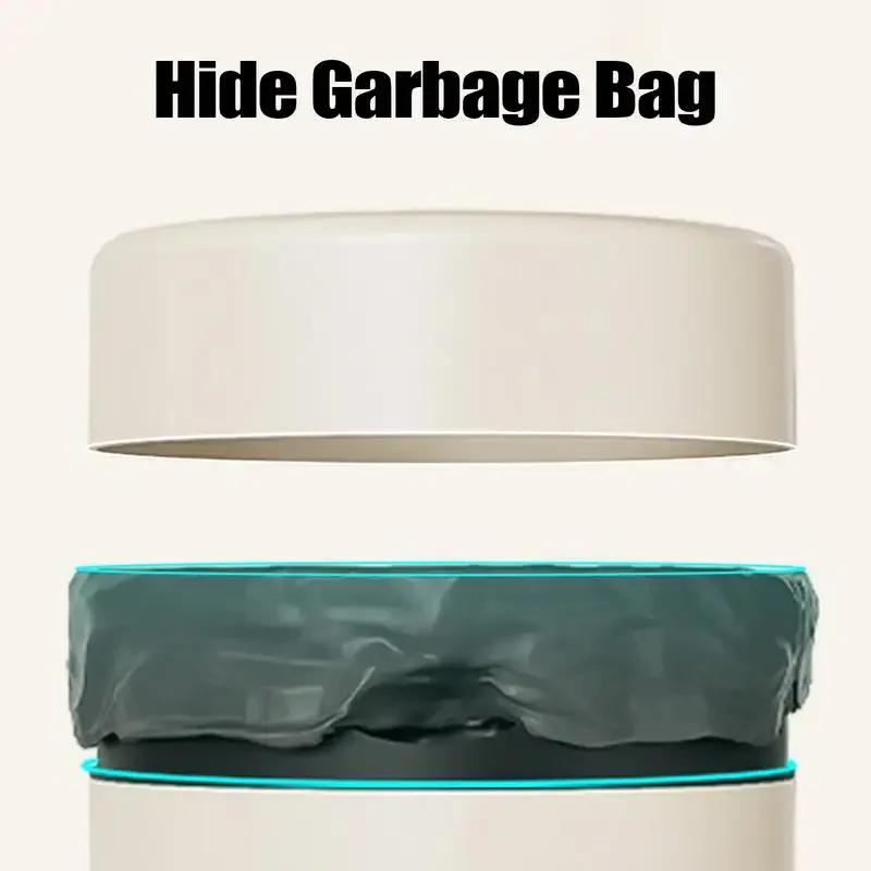 14/20L Lidless Wastebasket Round Trash Can Simple Style Double-layer Recycle Bins Office Living Room Kitchen Bin Household Items