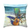 Boho Geometric Beach Painting Living Room Sofa Linen Cushion Cover Pillow Case
