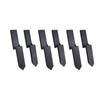 6 PCS Fence Post Repair Kit H Shaped Cold Rolled Steel Wooden Fence Post Repair for Repairing