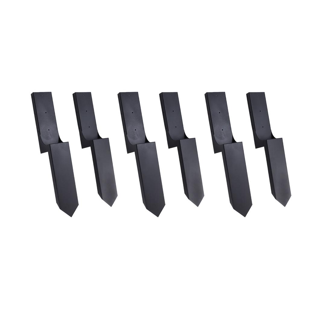 6 PCS Fence Post Repair Kit H Shaped Cold Rolled Steel Wooden Fence Post Repair for Repairing