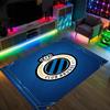 Club Brügge FC Design Kristall Samt Teppich Gemütlich Nicht?Rutschfester Teppich mit Aufdruck für Schlafzimmer Wohnzimmer Eingang