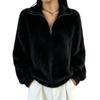 Damen Faux Pullover mit Rollkragen und Reißverschluss - Farblich gestricktes Oberteil für Freizeitkleidung