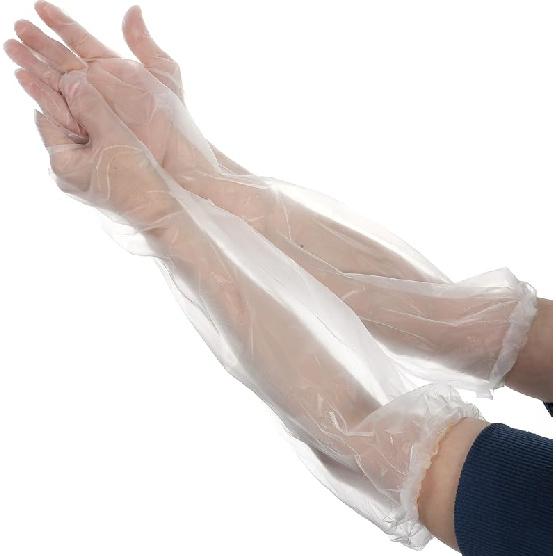 Long Disposable Cleaning Gloves, 21 inch Waterproof Elbow Length Disposable Glove, Lightweight Cleaning Gloves