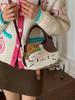 Threecolor Cat Cartoon Plush Shoulder Bag For Daily Use With Storage Capacity