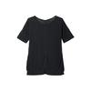 Nike Yoga Short Sleeve T-Shirt Women Tops Black CJ9327-010
