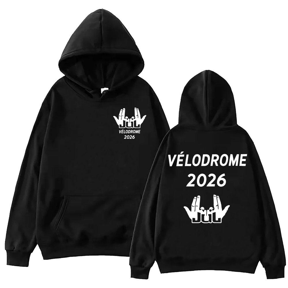 Rapper JUL Tour 2026 Hoodie Hohe Qualität Mode Übergroße Pullover Herren Damen Freizeit Fleece Langarm Sweatshirts Streetwear