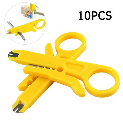 Strip Data Cable Wire Punch Cutter Stripper Manual Pliers Portable 10pcs Cutters