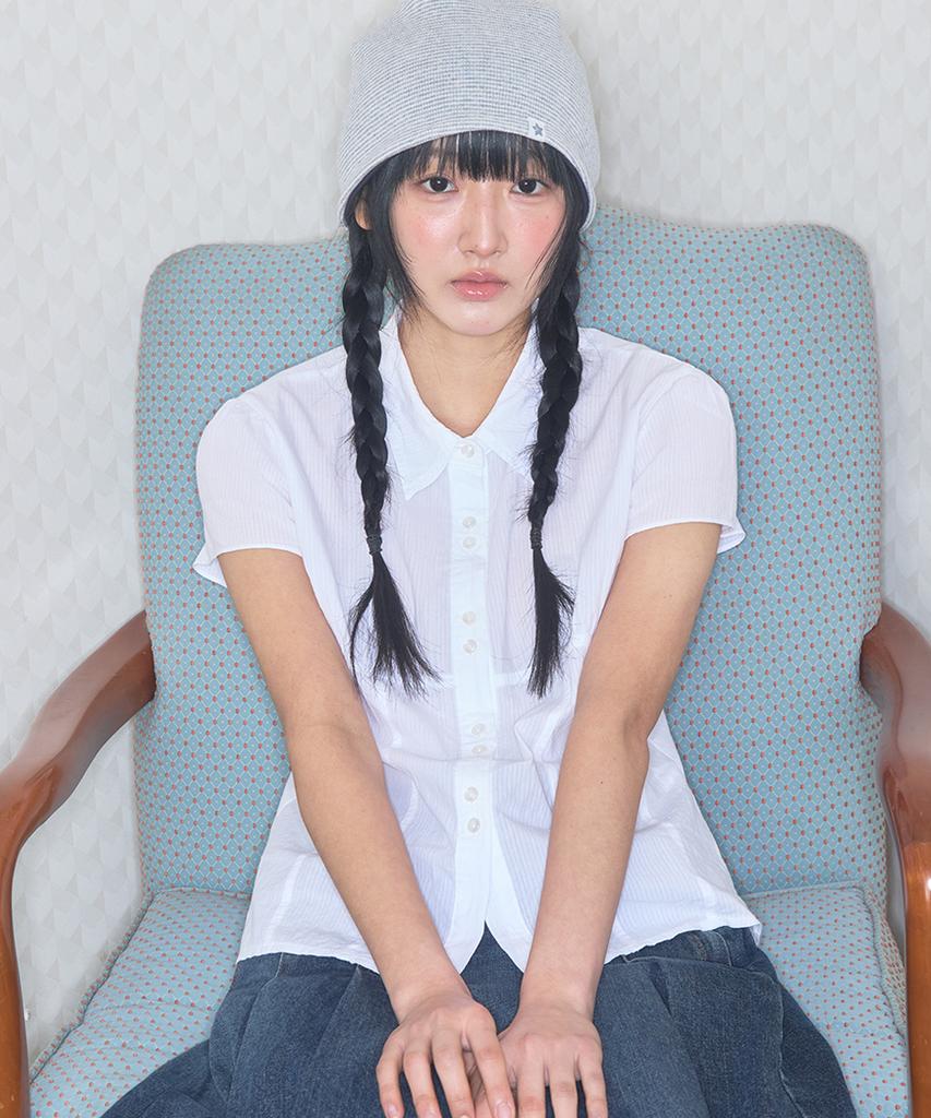 Kiibi Cozy Stripe Reversible Beanie Light Gray