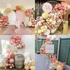 151PCS Rose Pink Balloons Arch Kit Nude White Sand Rose Gold Pink Balloon Garland Birthday Party Baby Shower Wedding Decoration