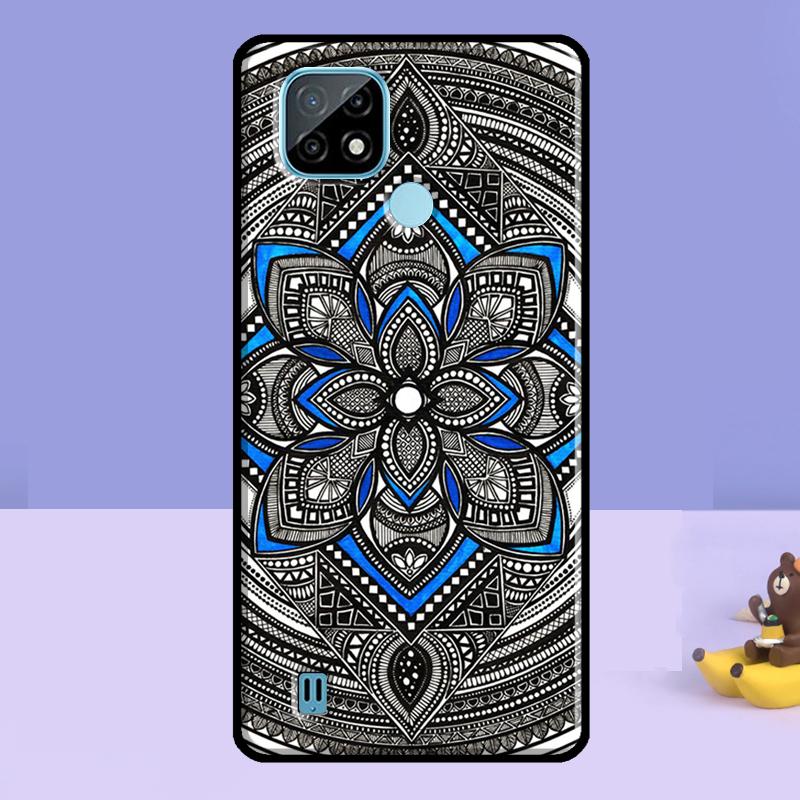 Mandala Pattern Case For Realme GT 7 Pro 6 6T C75 C67 C61 C55 C53 C51 C35 C21Y C25S 10 11 12 13 14 Pro Plus